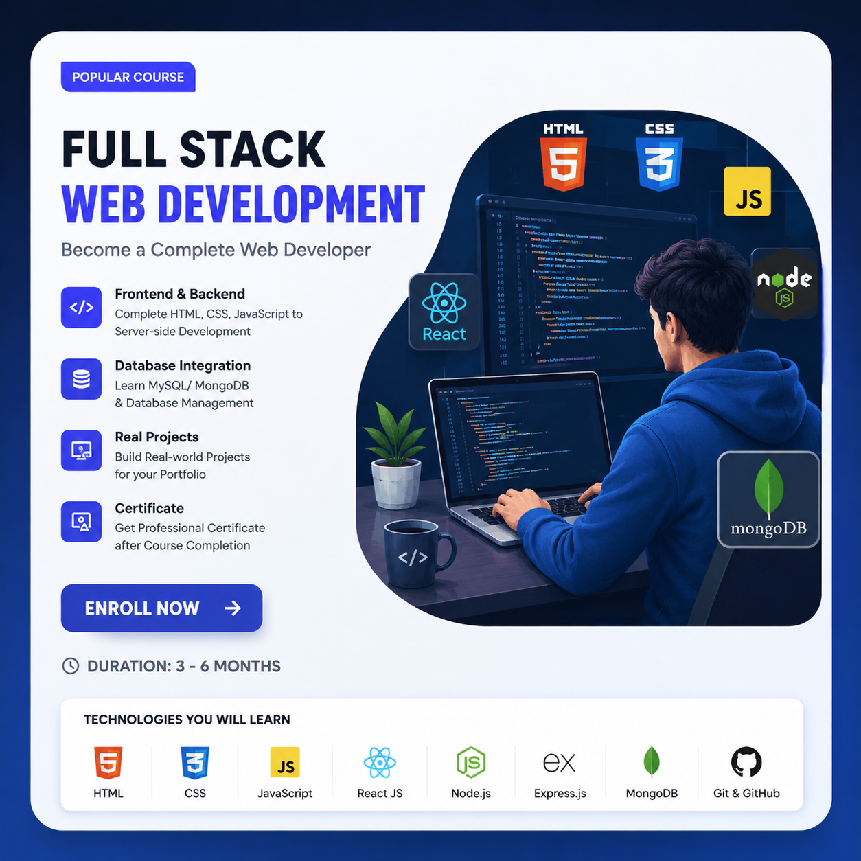 Full Stack Web Development with Advanced